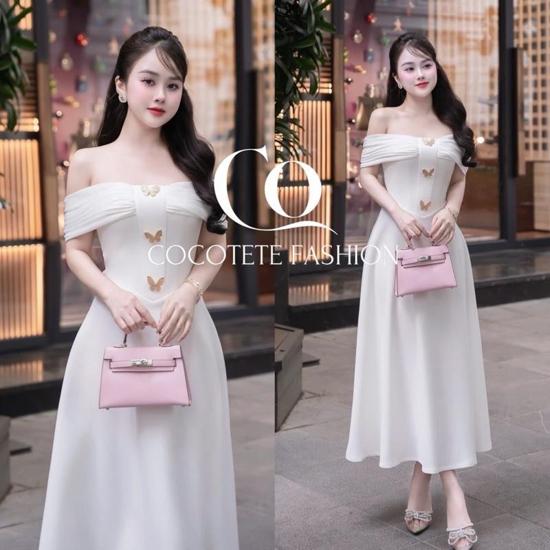 Product Introduction of COCOTETE - Váy Trượt Trễ Vai Dáng Xoè Thướt Tha Thiết Kế Dự Tiệc Duyên Dáng 29