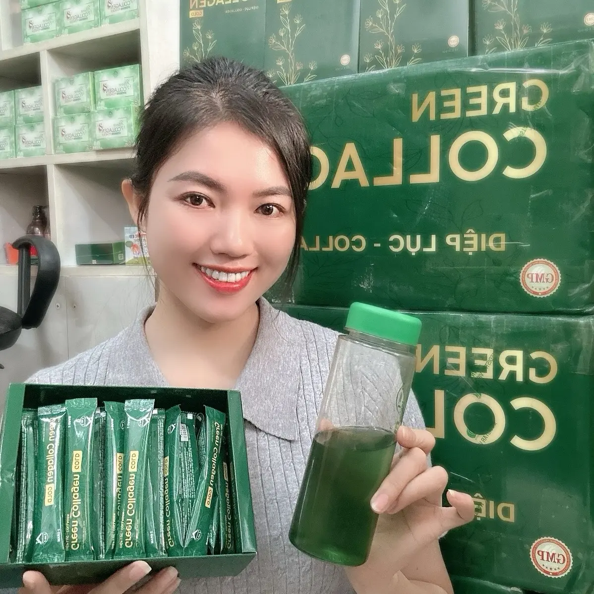 10 GÓI TÁCH LẺ -NƯỚC TINH CHẤT DIỆ.P LỤ.C ĐẸP DA( phiên bản GOLD nâng cấp)