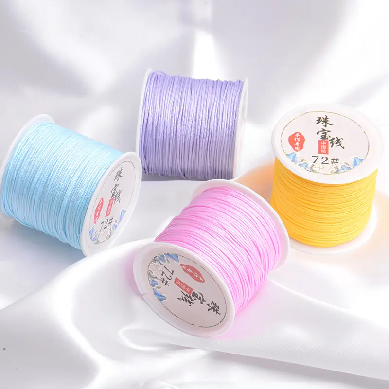Dây Đeo Vòng Tay Dây Hạt, Nhiều Màu, Dày 0,8Mm, 6 Màu Âm Lượng Không Lặp Lại, Dây Đeo Vòng Tay Và Vòng Cổ, Thích Hợp Để Làm Vòng Tay Và Mặt Dây Chuyền Thủ Công, Dây Làm Trang Sức, Hoàn Hảo, 45 M / Dòng 4