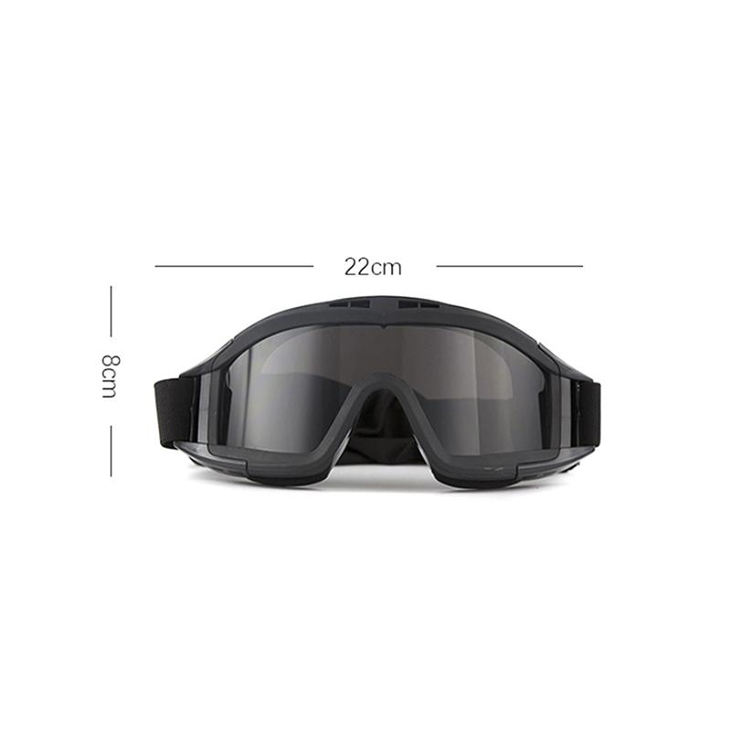 Product Introduction of Goggles Lens Windproof Dustproof  Motocross Motorcycle Mountaineering Glasses CS Safe Protection 22