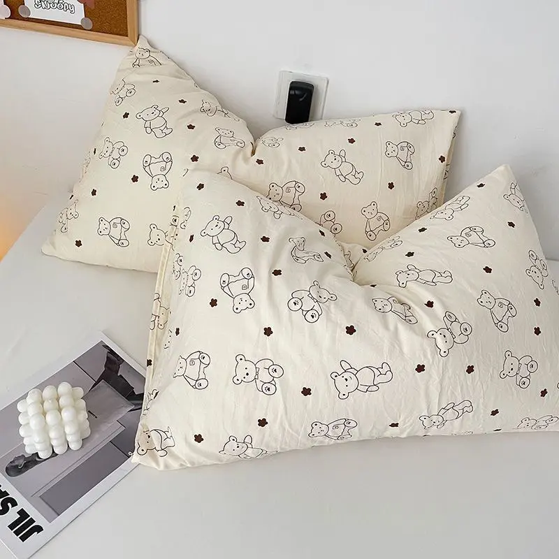 Vỏ gối cotton đũi siêu mát 45x65cm vỏ gối thoáng mát liệu mềm mại k xù lông