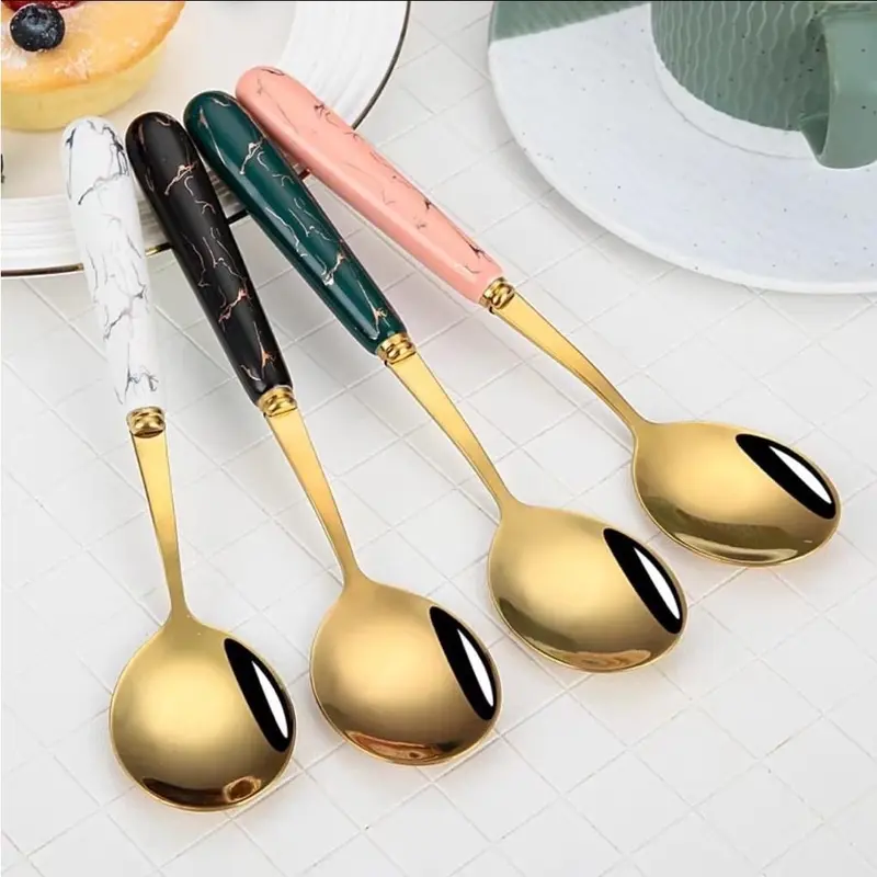 SENDOK SULTAN SET GOLD 6PCS / SOUVENIR WEDDING INCLUDE BOX 2