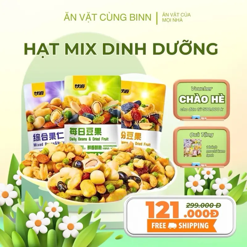 2kg (62-64) gói hạt mix ngũ cốc dinh dưỡng vị hoa quả sấy siêu ngon ăn vặt hàng loại 1 nội địa Trung 1