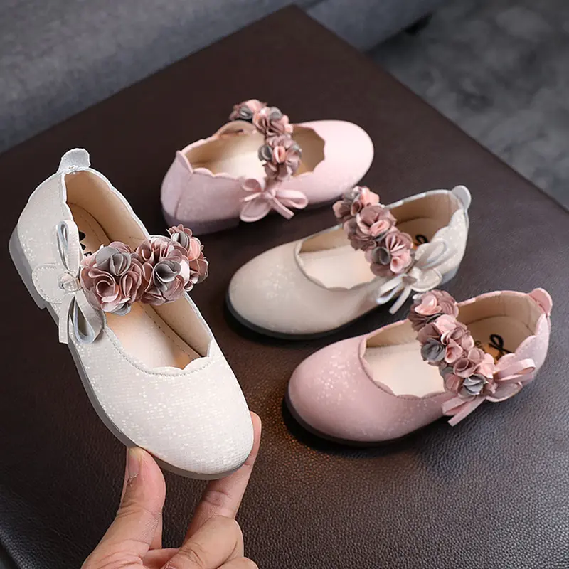 Giày Công Chúa Khiêu Vũ Da Hoa, Dép Xăng Đan, Cho Trẻ Mới Biết Đi Trẻ Sơ Sinh Trẻ Em Bé Gái, SS11 0