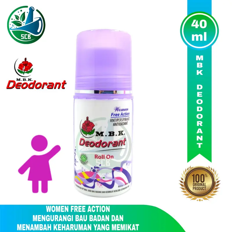 MBK Deodorant Roll On Women Free Action Dan Body Action - All Varian 3
