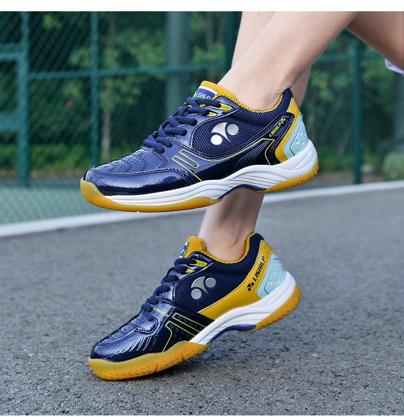 Product Introduction of Professional Badminton Shoes Men's and Women's Wear-Resistant Non-Slip Breathable Student Tennis Shoes Table Tennis Ball Shoes Training Shoes Volleyball Shoes 20