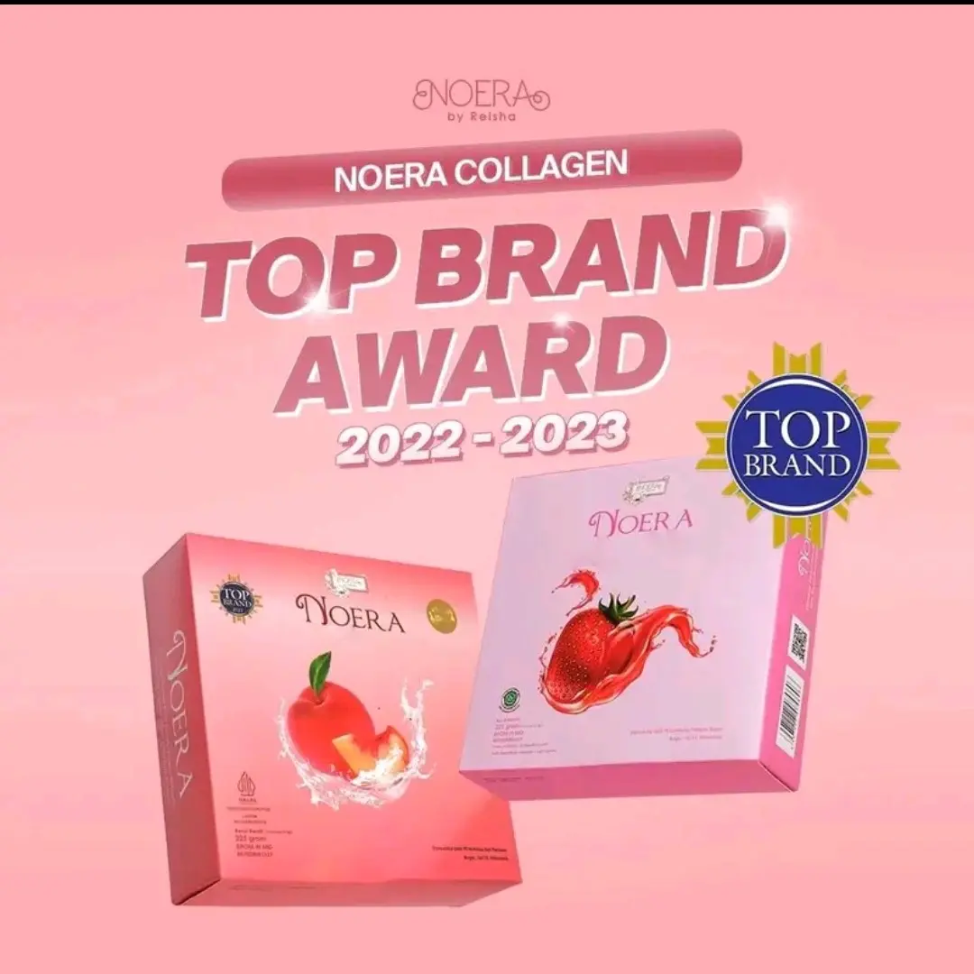 Bundling Noera Collagendrink Strawberry + Peach, New Formula Birdnest Extract dan Saffron Extract Mencerahkan