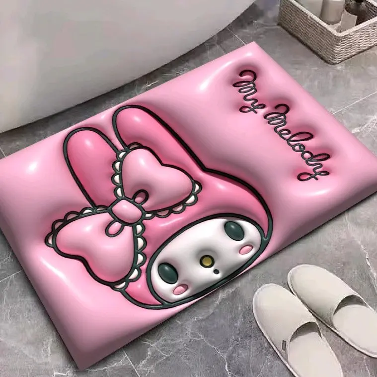 COD Paket 3 PCS Keset Lantai Motif 3D Anti-Slip Nyerap Air 3