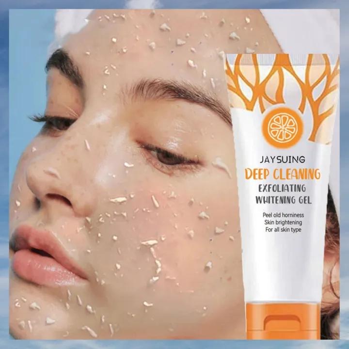 Kem Tẩy Tế Bào Chết Dưỡng Sáng Da Mặt Hương Orange Làm Sạch Sâu Lỗ Chân Lông Kiểm Soát Dầu 50g