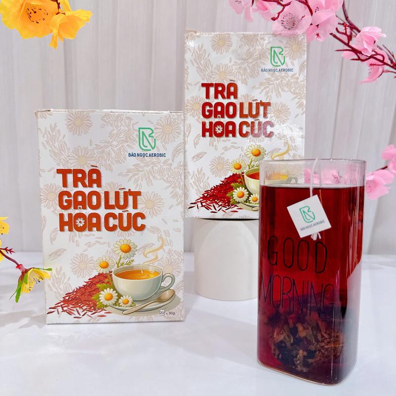 COMBO - 2 HỘP TRÀ GẠO LỨT HOA CÚC - BẢO NGỌC AEROBIC 0