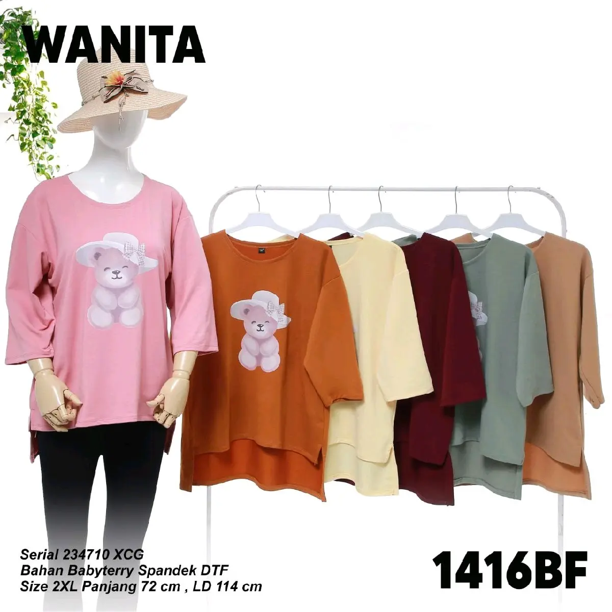KAOS OVERSIZE KAOS MOSEL TERBARU