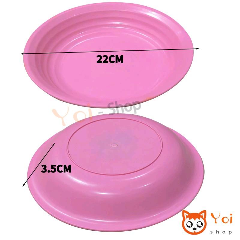 Party Set /Piring Plastik Set 28pcs/ Piring 6pcs Mangkok 6pcs Basi Segi 4pcs 3