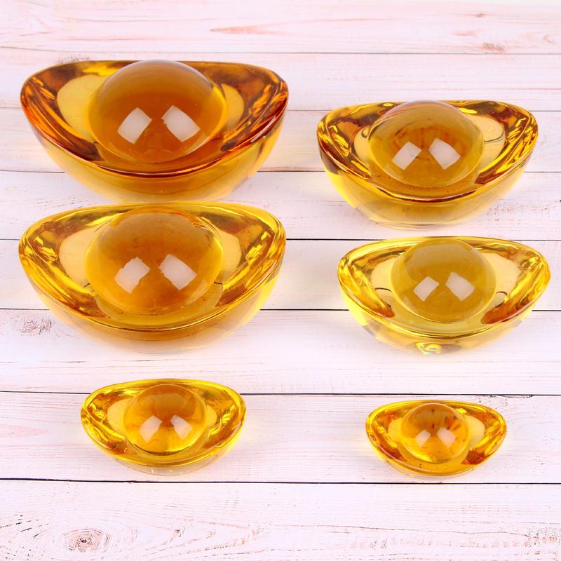 Thỏi tài lộc pha lê, Kim nguyên bảo được chọn size 1