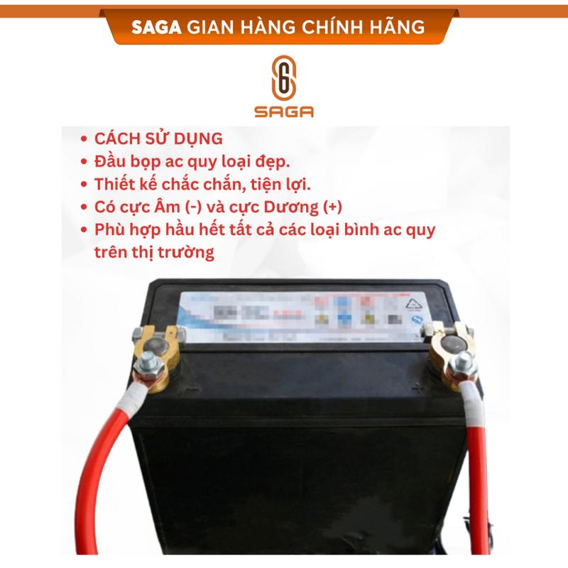 Bộ đôi đầu bọc bình ắc quy hàng đẹp 16-17mm - Kẹp bình ắc quy 5