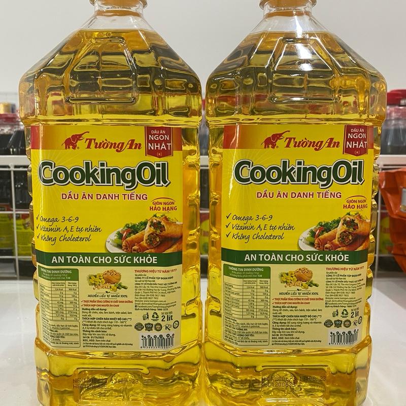 Combo 2 Chai (mỗi chai 2Lít-Tổng 4Lít) dầu ăn tường an cooking oil
