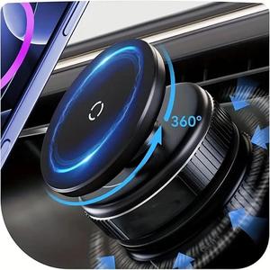 アップグレードされた360°真空磁気スマホホルダー、iPhone 16 Pro MaxやAndroid対応の手フリー吸盤式マウント、ジムやシャワーに最適