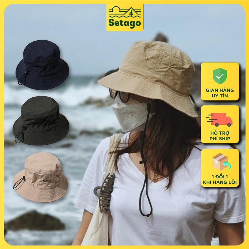  Mũ Bucket - Mũ chuẩn chống thấm nước thoáng khí nhanh khô để đi chơi picnic cắm trại du lịch Phụ Kiện Đội Đầu Chạy Xe Đạp 