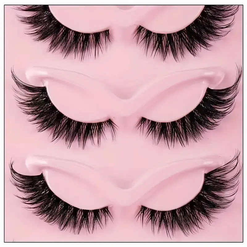 5-Pair Set of Voluminous Slanted New Style False Eyelashes, Multi-Layer ...