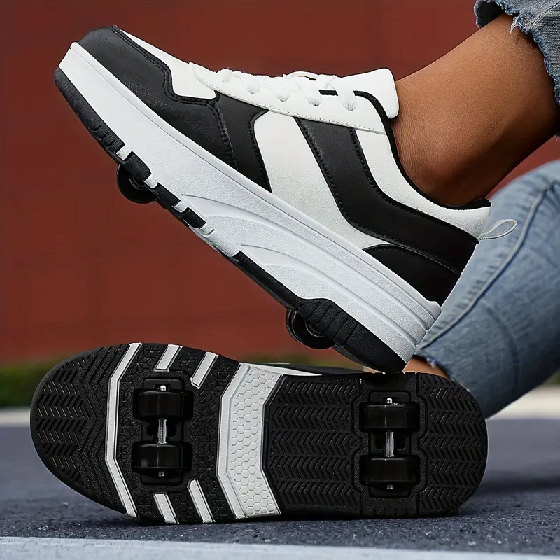 Trendy Kids' Skate Shoes: Stylish Lace-Up Sneakers for Boys and Girls, Perfect for Casual Wear, Sports, and Training 4
