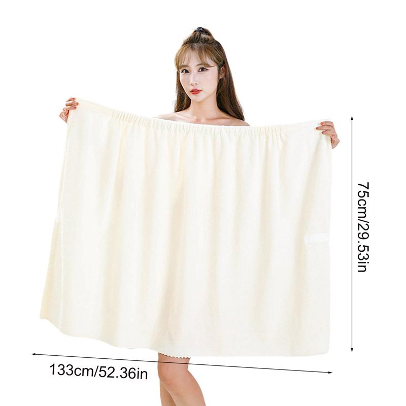 Áo choàng tắm nhung san hô, dành cho phụ nữ, thấm hút nước, váy tắm, khăn tắm có thể đeo được, quấn Spa tắm, áo choàng tắm bãi biển cơ thể, thích hợp cho phòng tắm, phòng tắm, 7