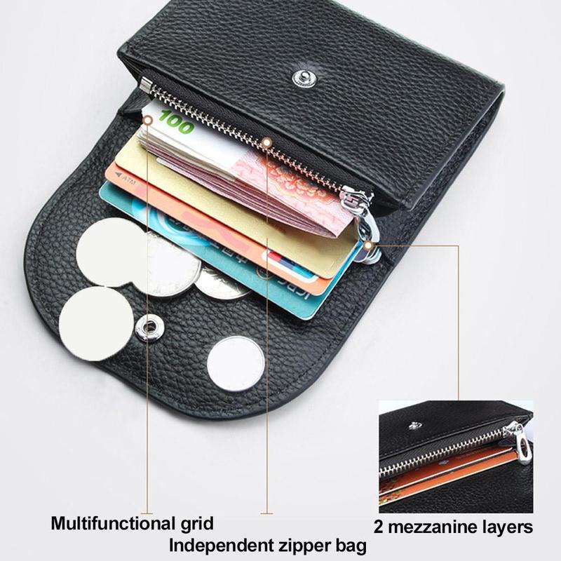 Product Introduction of Men's Ultra-thin Coin Purse Short Mini Simple Wallet PU Leather Card Holder Coin Bag Card Holder Men's Business Wallet 16
