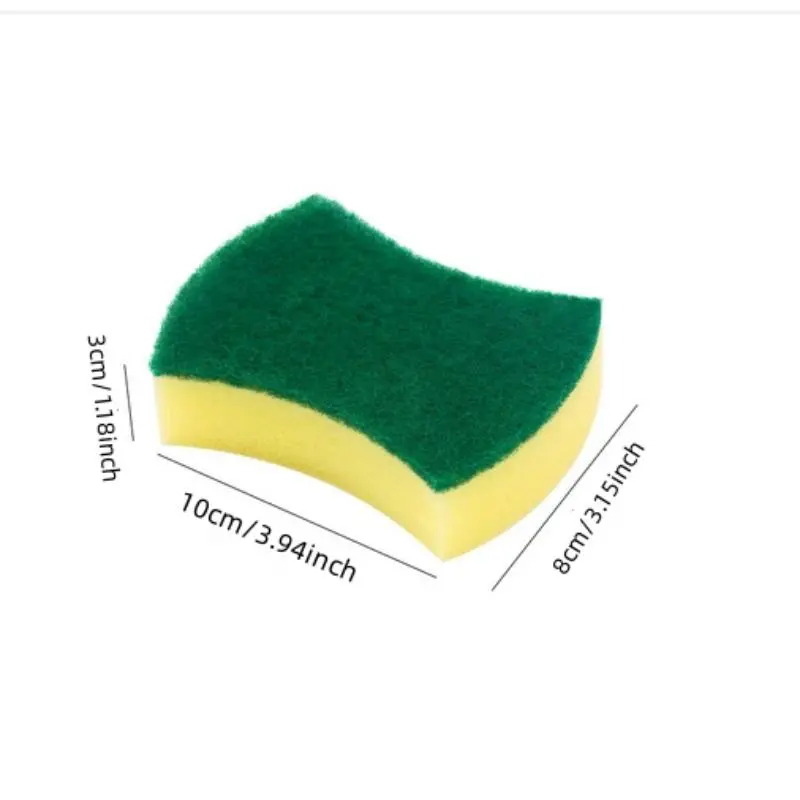Kitchen Cleaning Sponge, 5/10pcs Modern Home Double Sided Dish Washing Sponge, Scouring Pad, Kitchen Accessories Sponges for Washing Dishes, Household Cleaning Sponge for Pan & Pot, House Cleaning Tools, Sweets Gifts for Men 1