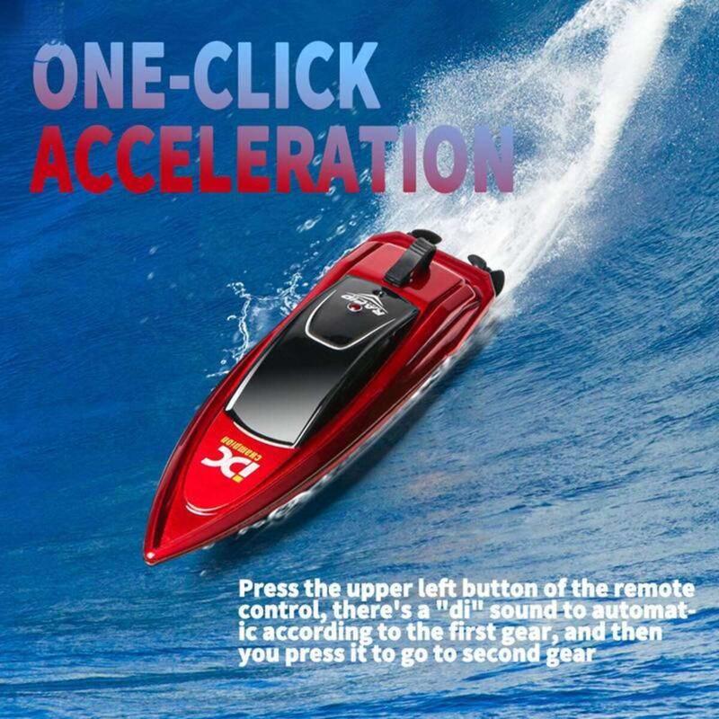 RC Children's Mini Remote Control Boat Speedboat Summer Swimming High Speed Rowing Submarine Toys for Boys Children Gift 2