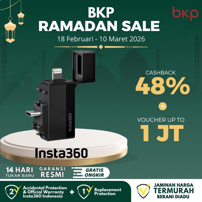 Promo Insta360 X3 Quick Reader Camera untuk iOS/ Android Cicil 0% 3x ...