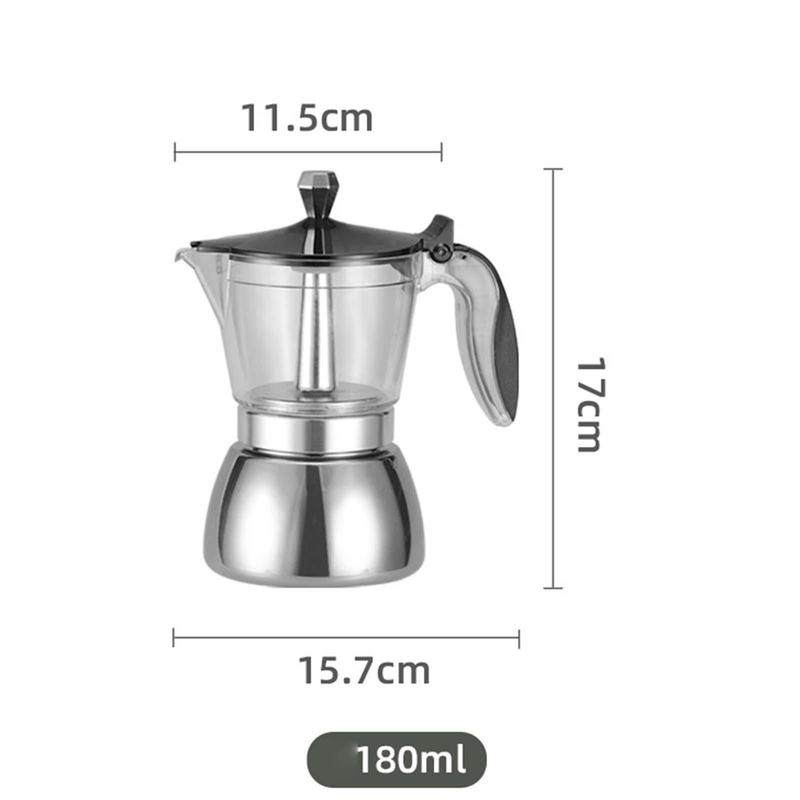 Product Introduction of Coffee Maker Pot Anti Scald Handle Portable Moka Pot for Cafe Restaurant 0