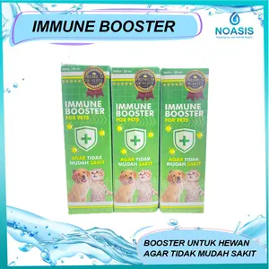 IMMUNE BOOSTER Vitamin Imun Kucing Anjing Menjaga Stamina Anti Virus Stress 20 Ml