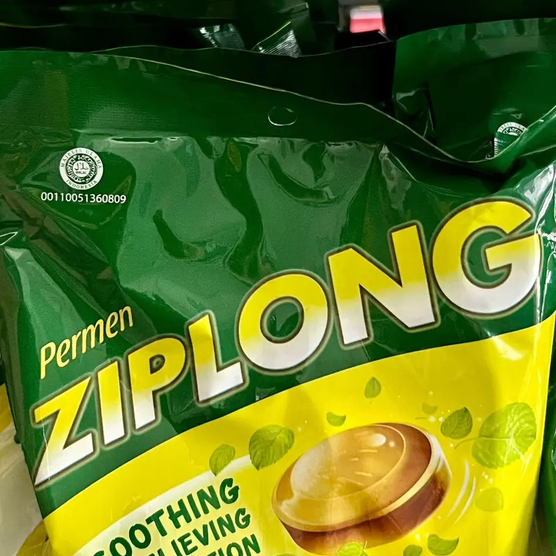 Permen Ziplong 1 Bag Isi 50 - Permen Pereda Tenggorokan Candy Mint Organik Food Manis 4