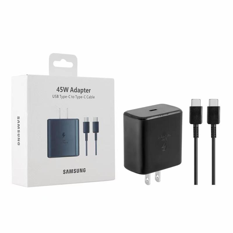 Product Introduction of for sαmsung 45W 25W Super Fast Charging USB-C Wall Charger PD 3.0 Type C Fast Charger US Plug Power Adapter For sαmsung Galaxy S23 S22 S21 S20 Ultra Note 20 Note 10 A73 A54 A53 A34 A33 A32 A24 A13 A14 5G With 3A Type C Cable 9