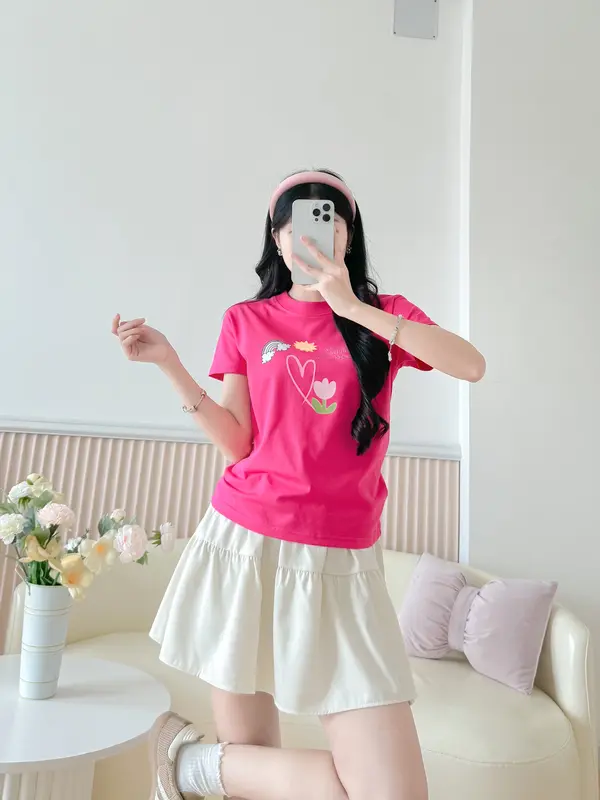 Áo Thun BabyTee - Form vừa cổ tròn - Hình Họa Tiết Năng Lượng - Cotton 2 chiều 240GSM 2