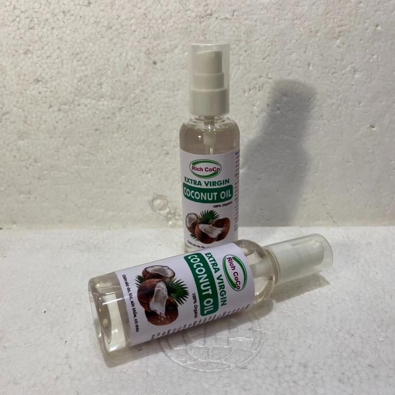 DẦU DỪA HỮU CƠ ÉP LẠNH - RICH COCO – EXTRA VIRGIN COCONUT OIL – CHAI 100ml 4