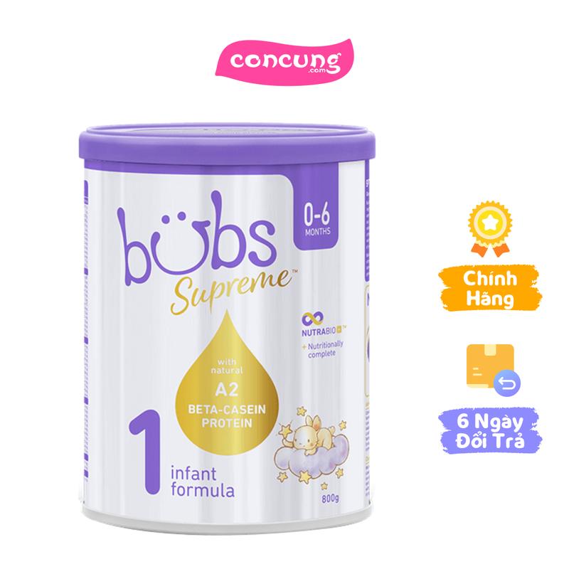  Sữa công thức Bubs Supreme số 1 800g  0-6 tháng  