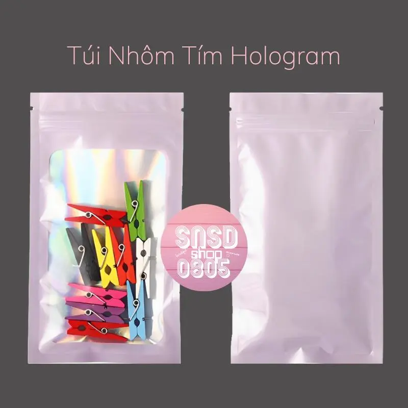 [SS originality]  (Nhiều Size - Mẫu) Túi Zip Hologram Nhiều Màu, Màu Pastel Macaron, Phong Bì, Đồ Gói Photocard, Postcard, Polaroid, Túi Gói Trang Sức 4