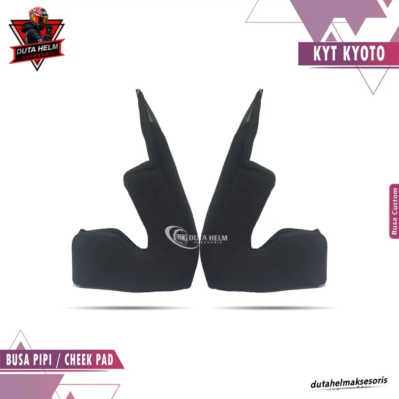Busa Helm Kyt Kyoto S M L XL XXL Fullset Custom Helmet motorcycle helm kyt kyoto putih paket ganteng 2