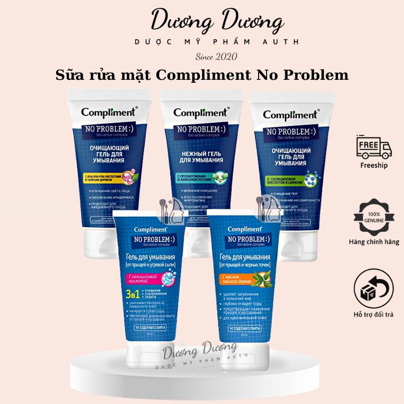 Sữa rửa mặt BHA Compliment No Problem làm sạch sâu, giảm mụn, giảm viêm 200ml  Làm Đẹp Da Skincare