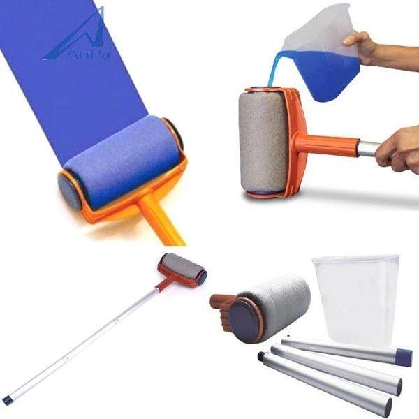 Cây lăn sơn thông minh Pintar Facil loại Bề lăn bóng mịn, con lăn sơn nước tường nhà có cán nối dài nệm chó mèo 0