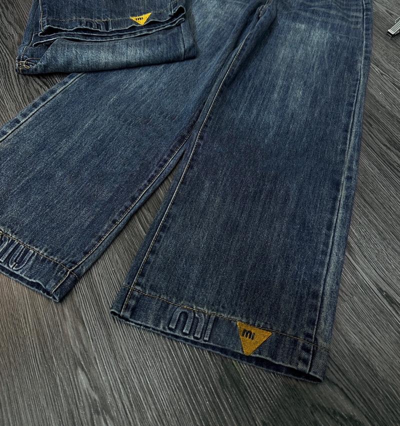 Product Introduction of (95cm) M24 Quần Jean Nữ  Suông Rông Nấm Trơn QC . Jean ko giãn . Đủ Size S/M/L - Women Pants Voi quan  boong 36
