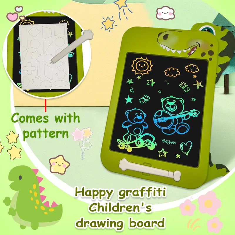 Dinosaur Design LCD Writing Tablet, 1 Count Colorful Screen Drawing Board, Educational Toy for Boys & Girls, Best Birthday Gift 4