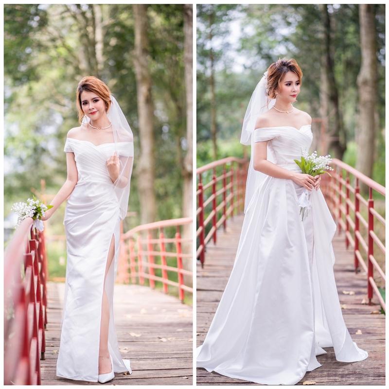 Váy cưới tà rời 2 kiểu Vanila dress 0