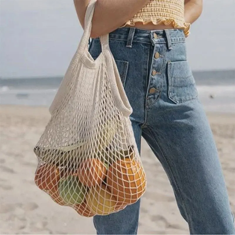Túi lưới decor, đi biển, đi picnic, đi chợ đa năng tiện dụng, bảo vệ môi trường - EASEL 5