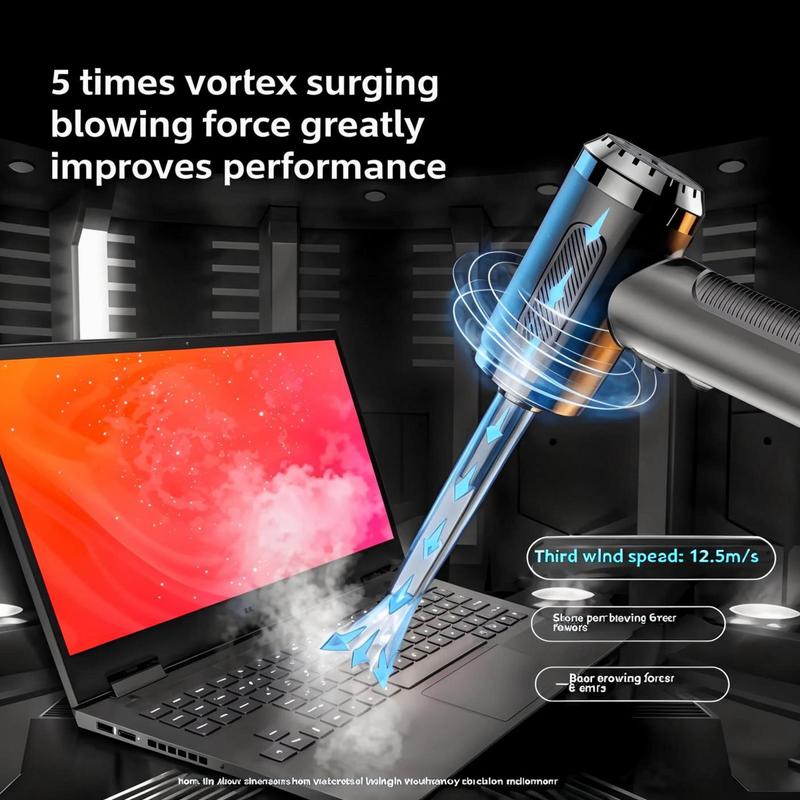 Duster Blowing and Suction Integrated Handheld Pumping High-Power Computer Chassis Keyboard Wireless Duster 6