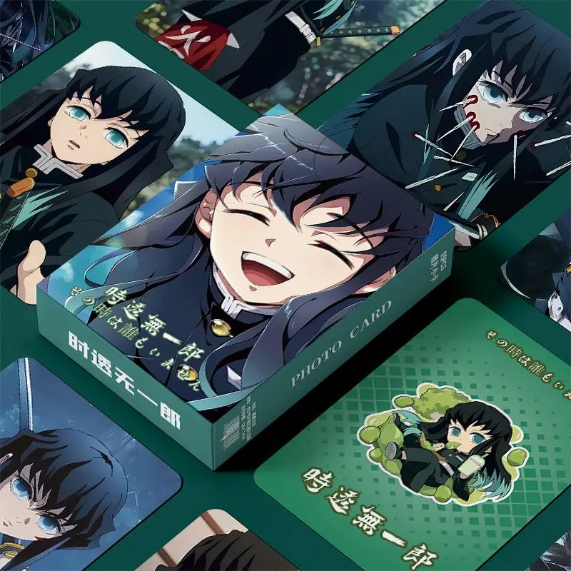 Quà Tặng Cá Nhân Demon Slayer: Kimetsu no Yaiba Tokitoru Muichirou, Bộ Hộp 3inch, 55 Thẻ Phát Sáng, Thẻ Lomo, Tay Áo Thẻ, 2025-[3704 Đánh Giá Tích Cực] 0