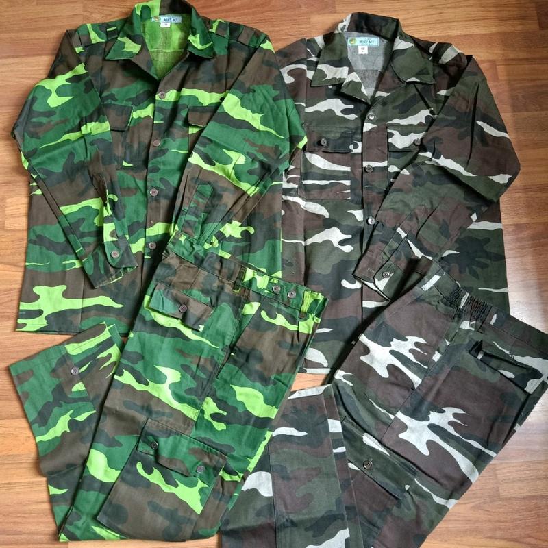 Bộ quần áo bảo hộ lao động nhiều túi trong đó có 2 túi  hộp vải kaki Nam/ nữ nhuộm màu hoạ tiết Menswear đồngphục olympics do laodong quan a