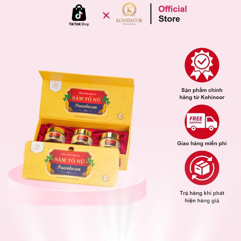 Viên uống đẹp da Sâm Tố Nữ Puecolazen Kohinoor Star 45 viên