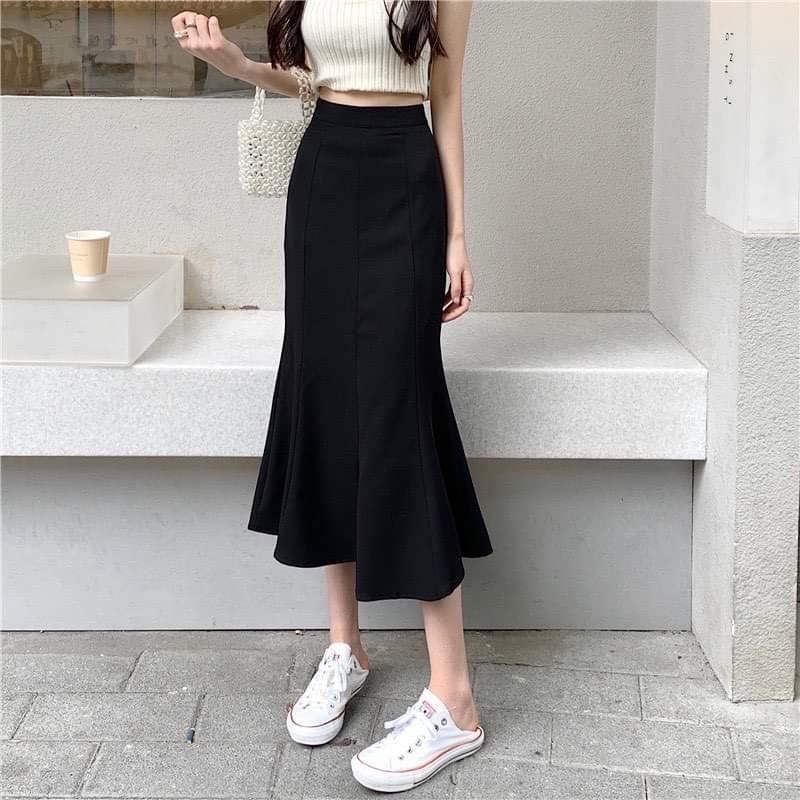 Chân váy đuôi cá ôm body dáng dài chất umi cao cấp co giãn tôn dáng siêu đỉnh(Loại 1)