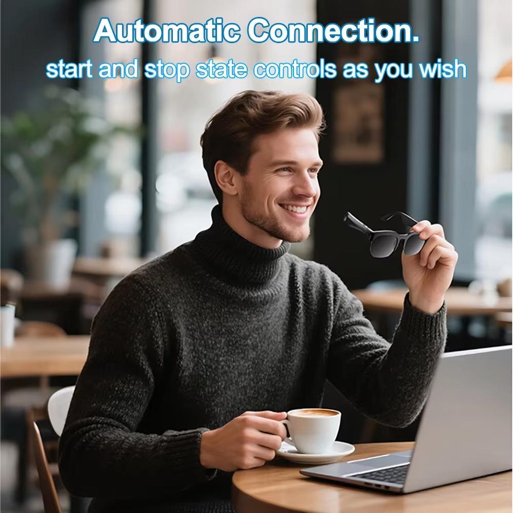 Translation AI Smart Glasses 144 Languages AI Real Time Bluetooth Glasses Earphones Bluetooth 5.4 HIFI Stereo Sound Sunglasses - Image 4