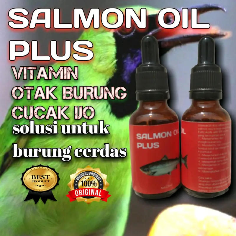 Penggacor Burung Cucak Ijo Salmon Oil Plus 3